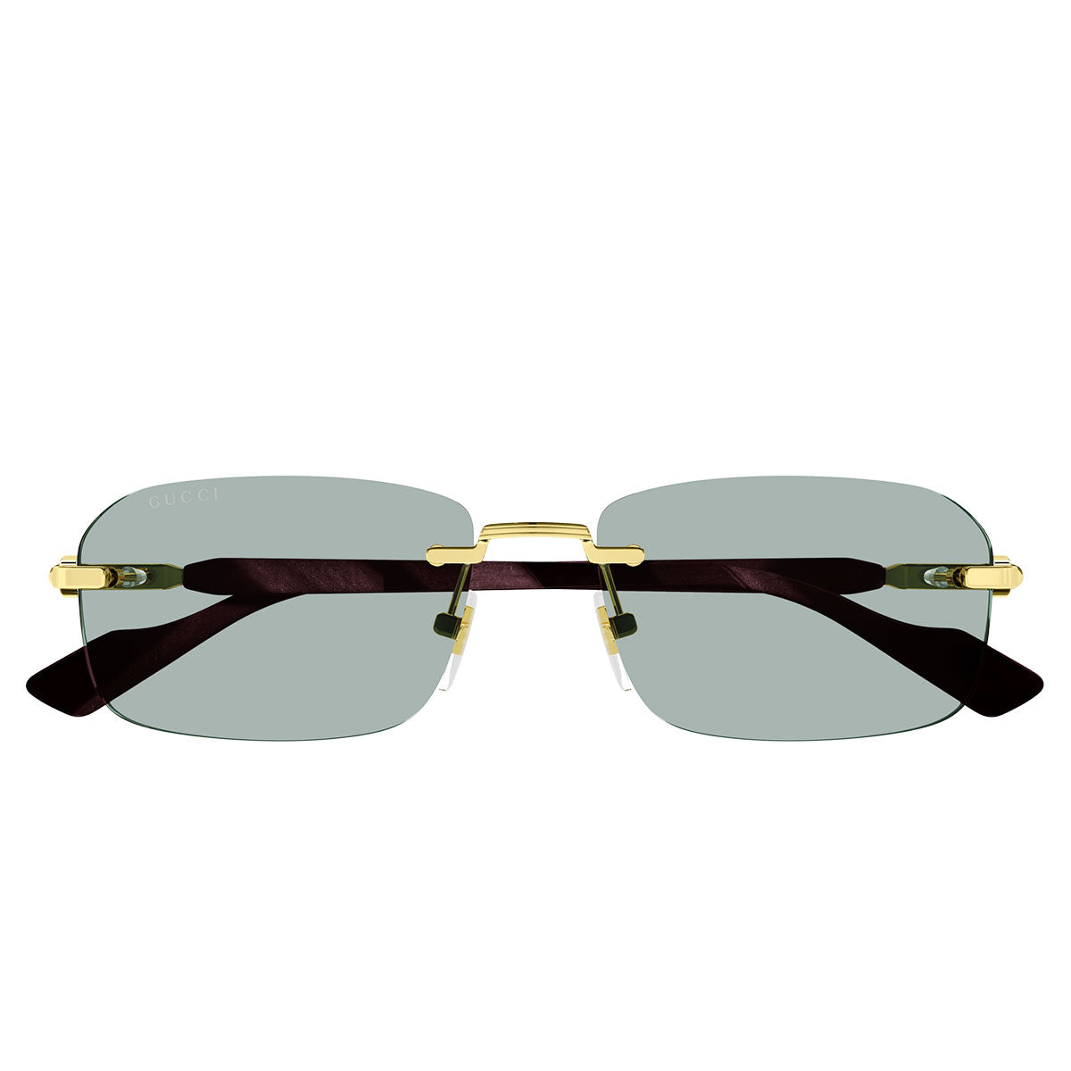Gucci Occhiali da Sole GG1221S 003 Oro/Verde Uomo