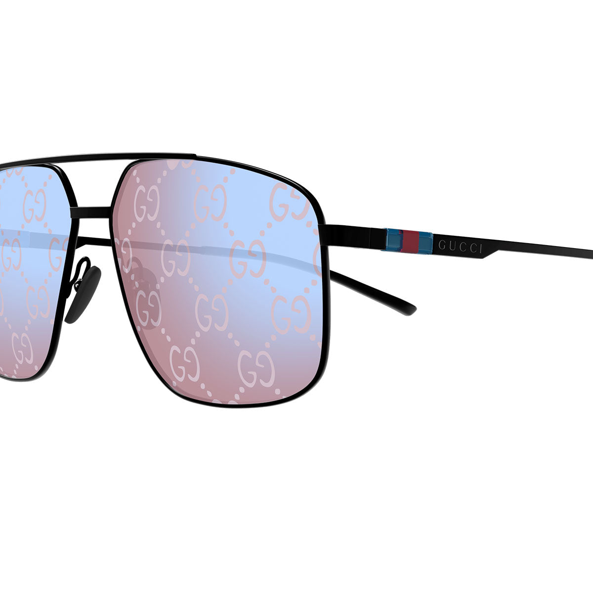 Gucci Occhiali da Sole GG1676S 005 Nero/Viola Uomo