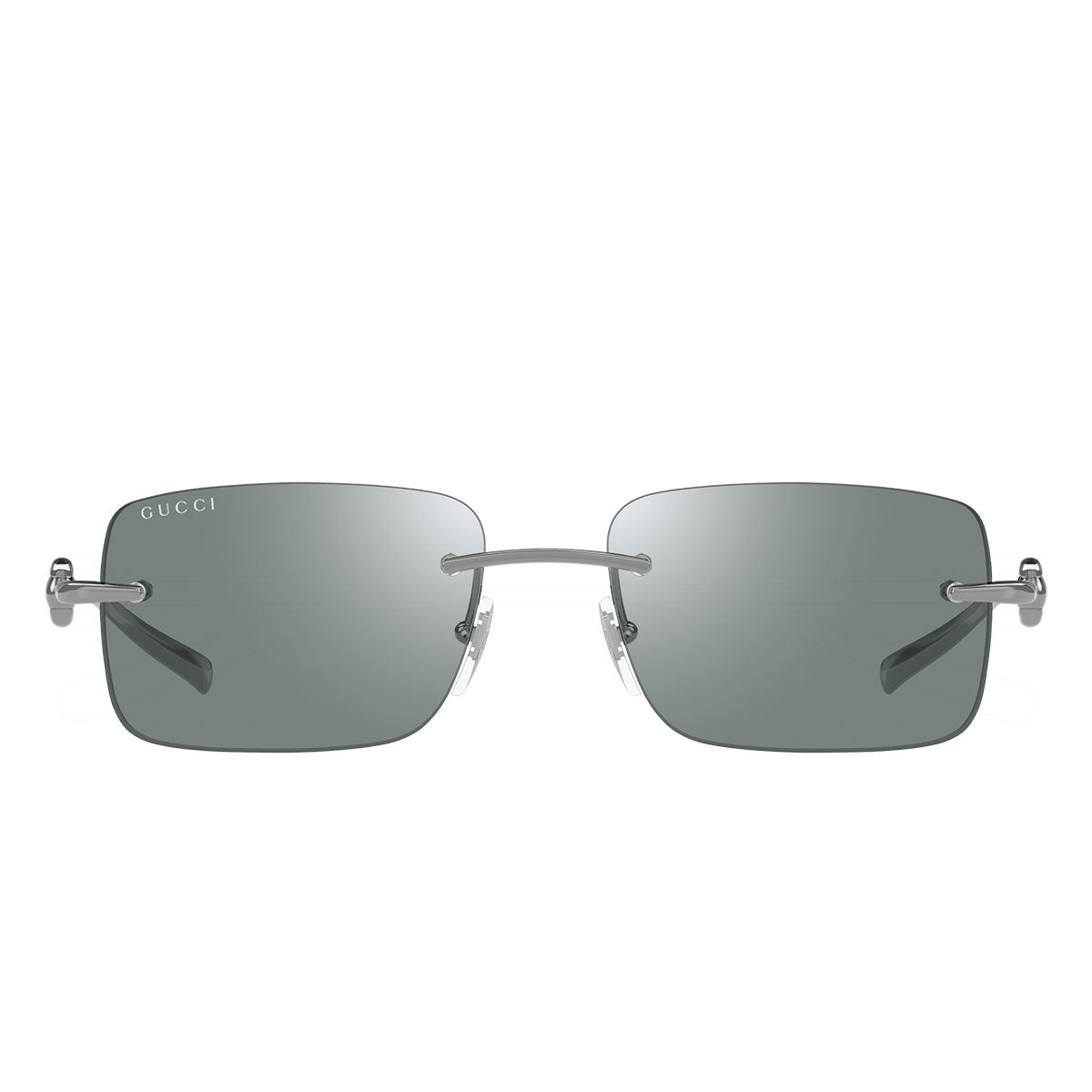 Gucci Occhiali da Sole GG1703S 002 Argento/Verde Specchiato Unisex