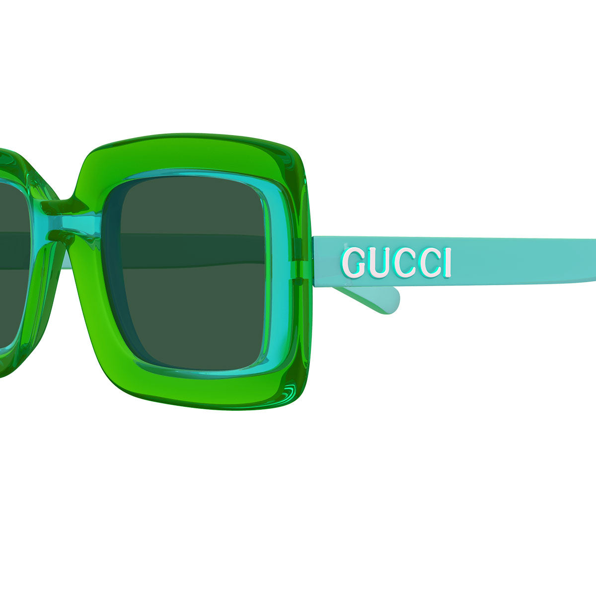 Gucci Occhiali da Sole GG1718S 003 Verde/Verde Donna