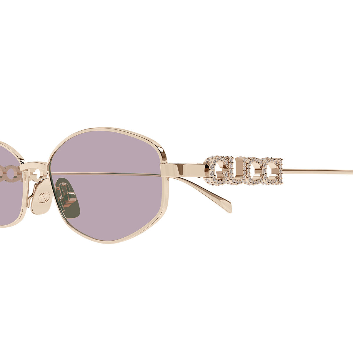 Gucci Occhiali da Sole GG1802S 003 Oro/Viola Donna