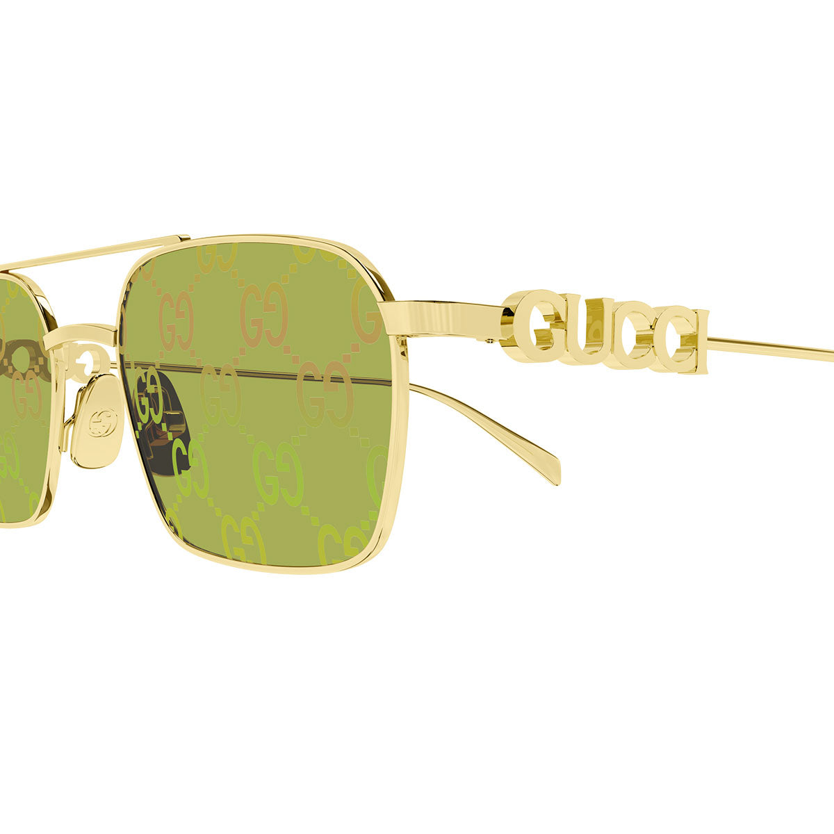 Gucci Occhiali da Sole GG1804S 002 Oro/Verde Donna
