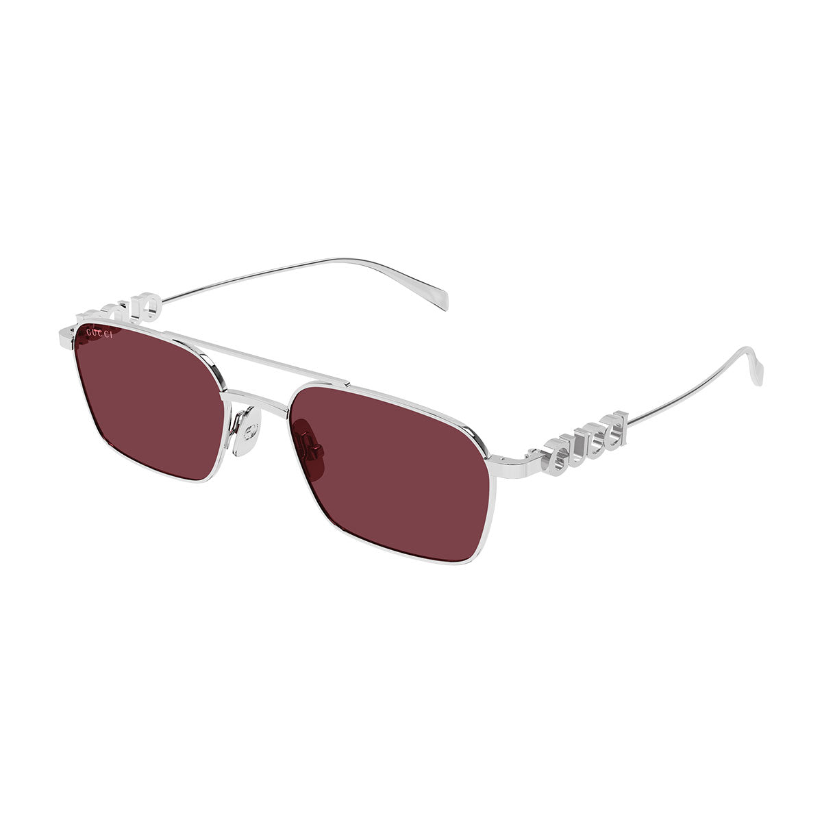 Gucci Occhiali da Sole GG1804S 004 Argento/Rosso Donna