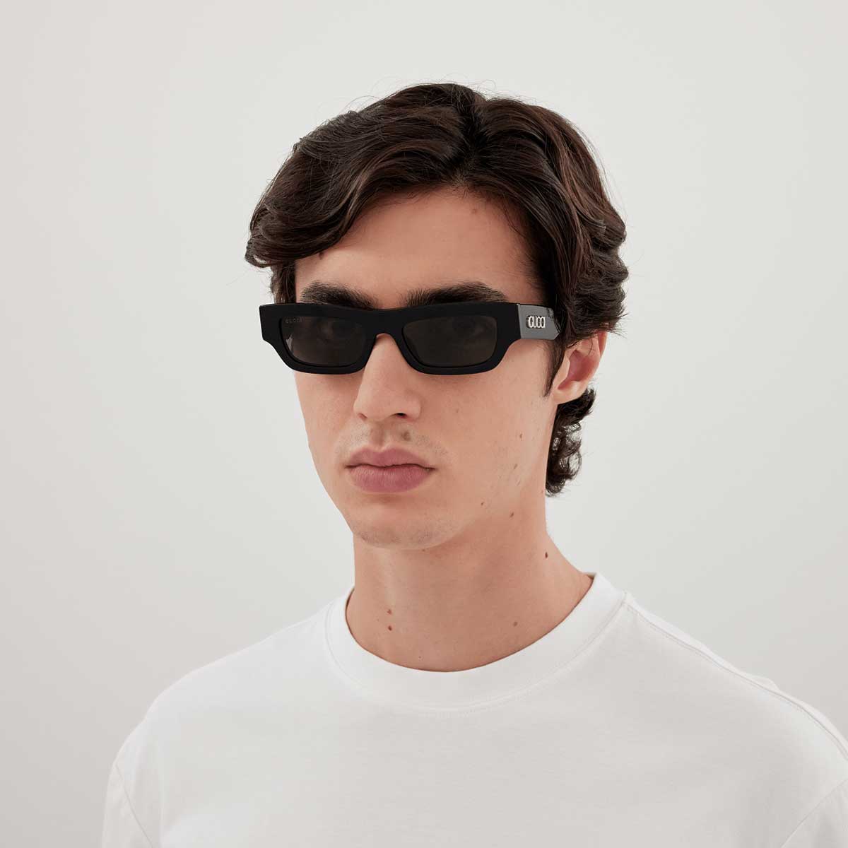 Gucci Occhiali da Sole GG1839S 001 Nero/Grigio Uomo 4