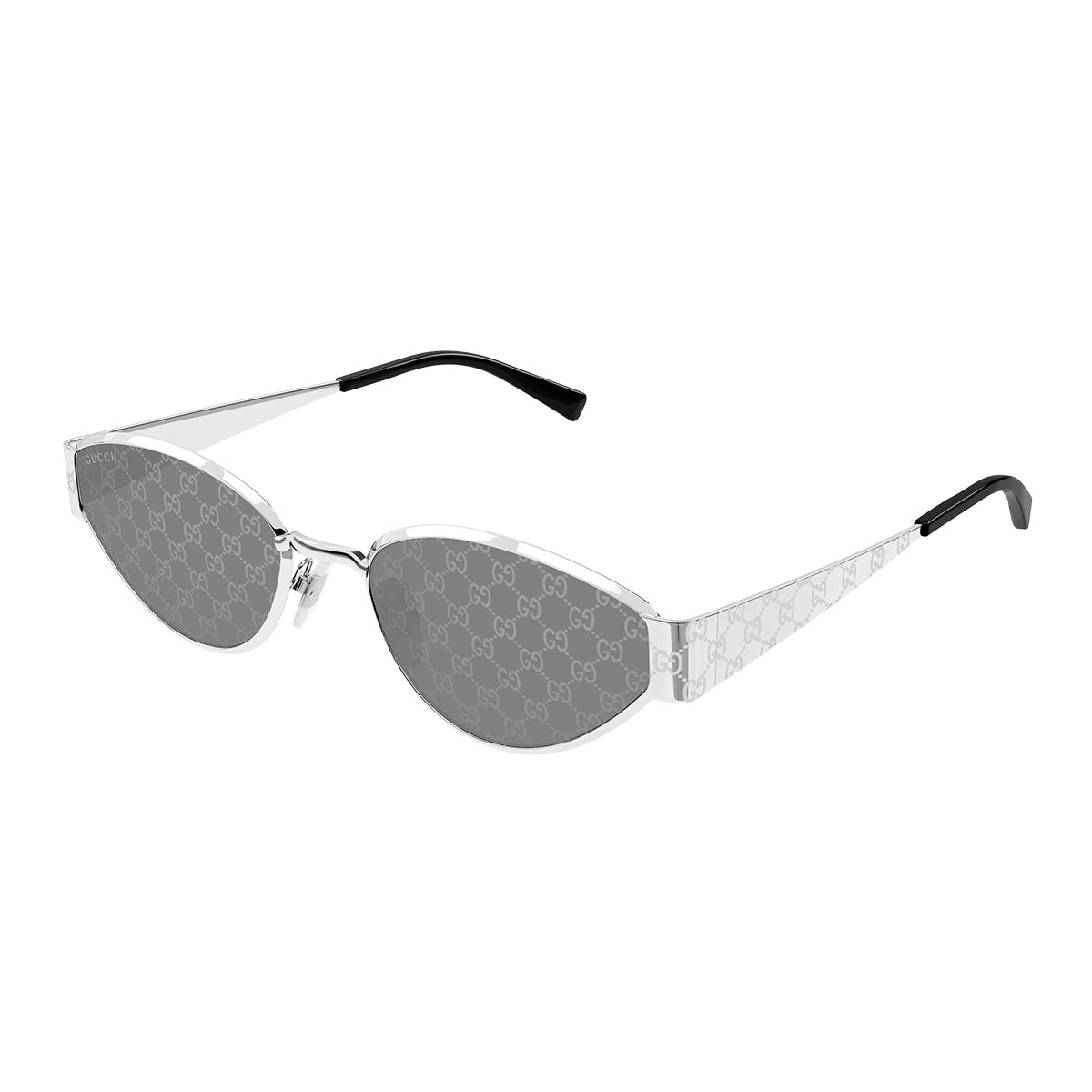Gucci Occhiali da Sole GG1853S 002 Argento/Grigio Fumo Donna