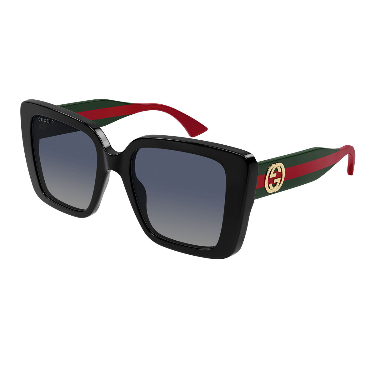 Gucci Occhiali da Sole GG1861S 005 Nero Verde/Grigio Donna