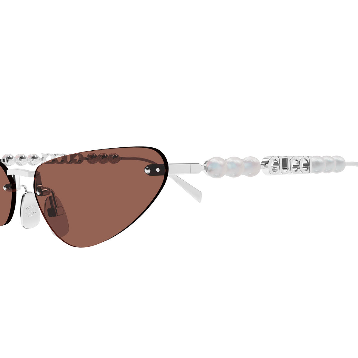 Gucci Occhiali da Sole GG1920S 002 Argento/Marrone Donna