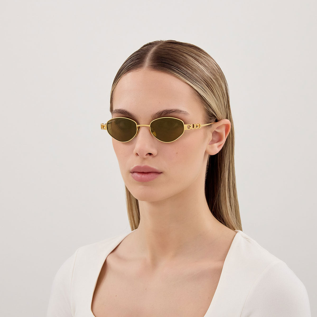 Gucci Occhiali da Sole GG1935S 003 Oro/Bronzo Donna