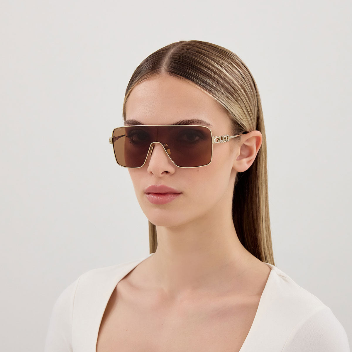 Gucci Occhiali da Sole GG1936S 003 Oro/Marrone Donna