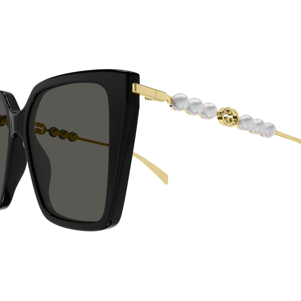 Gucci Occhiali da Sole GG1967S 001 Nero Oro/Grigio Donna