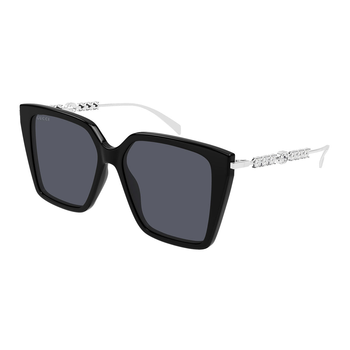 Gucci Occhiali da Sole GG1967S 002 Argento/Nero Donna