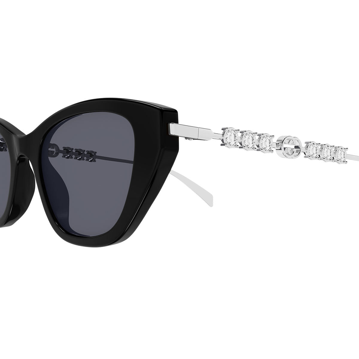 Gucci Occhiali da Sole GG1968S 002 Argento/Nero Donna