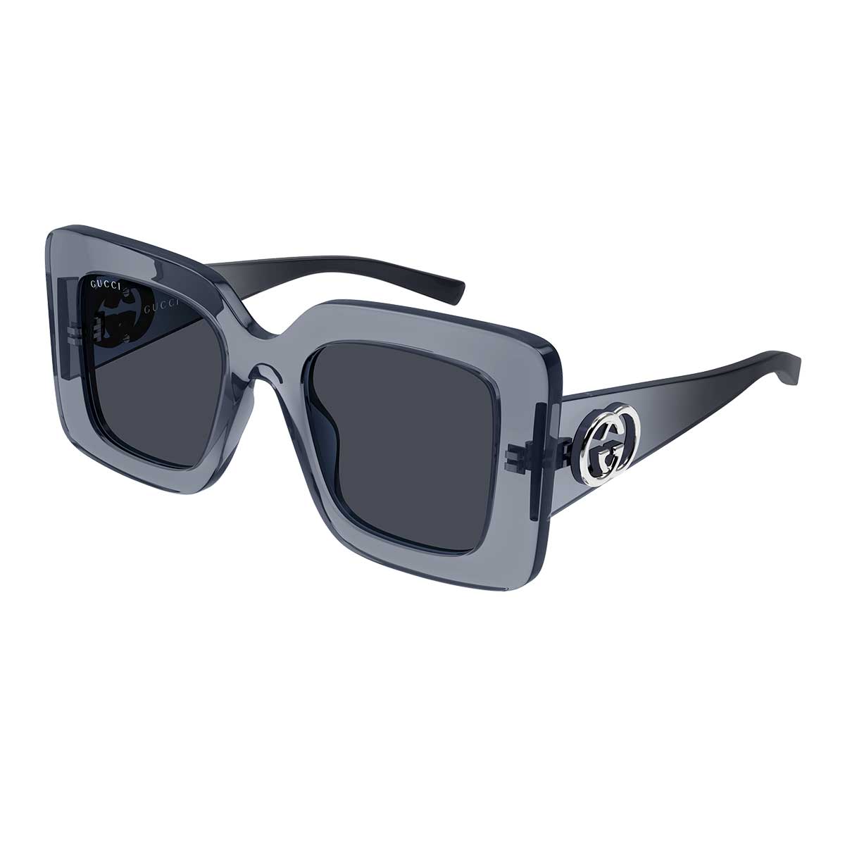 Gucci Occhiali da Sole GG2025S 003 Grigio/Blu Donna 2