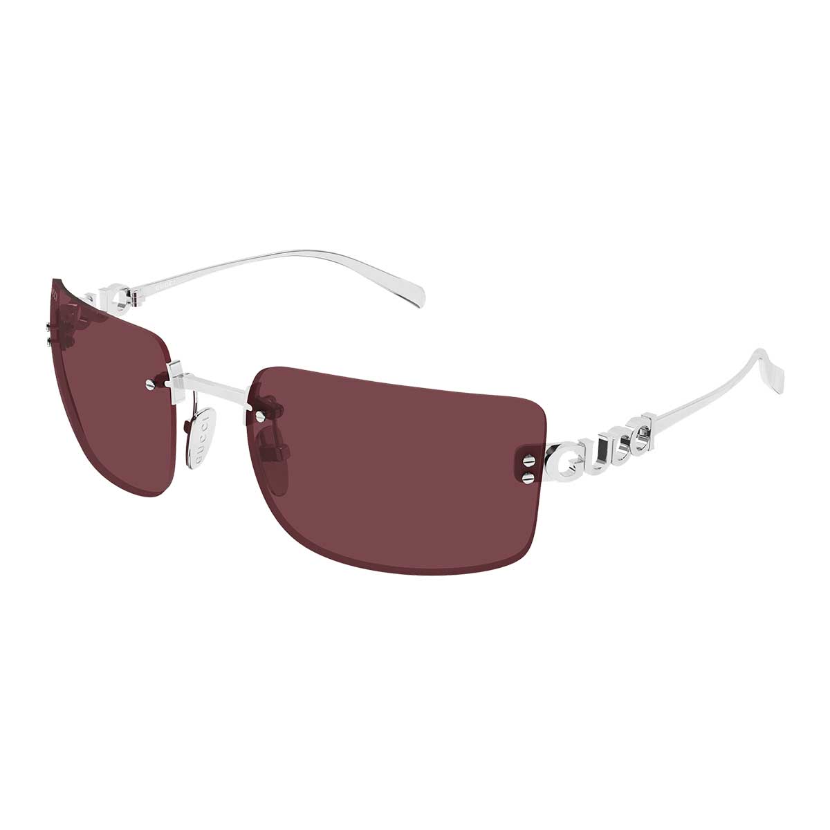 Gucci Occhiali da Sole GG2038S 002 Argento/Rosso Donna