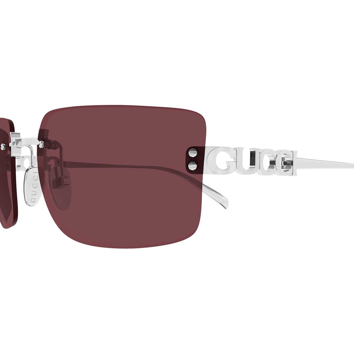 Gucci Occhiali da Sole GG2038S 002 Argento/Rosso Donna