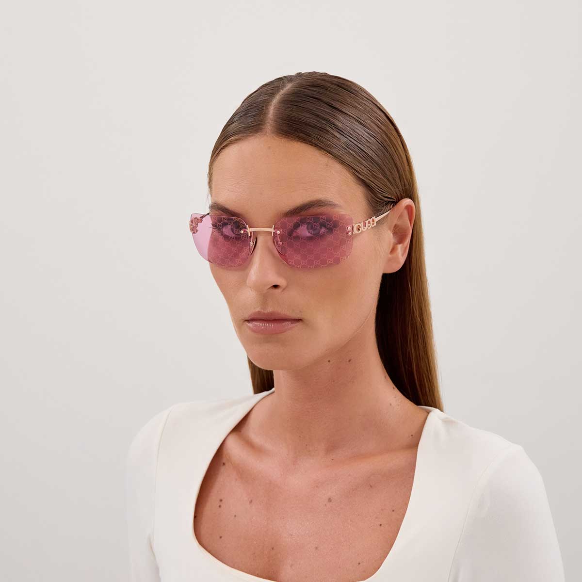 Gucci Occhiali da Sole GG2038S 004 Oro/Rosa Donna
