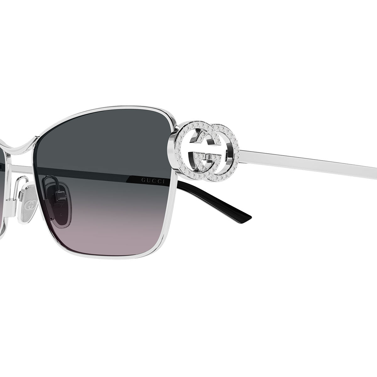 Gucci Occhiali da Sole GG2045S 002 Argento/Grigio Donna