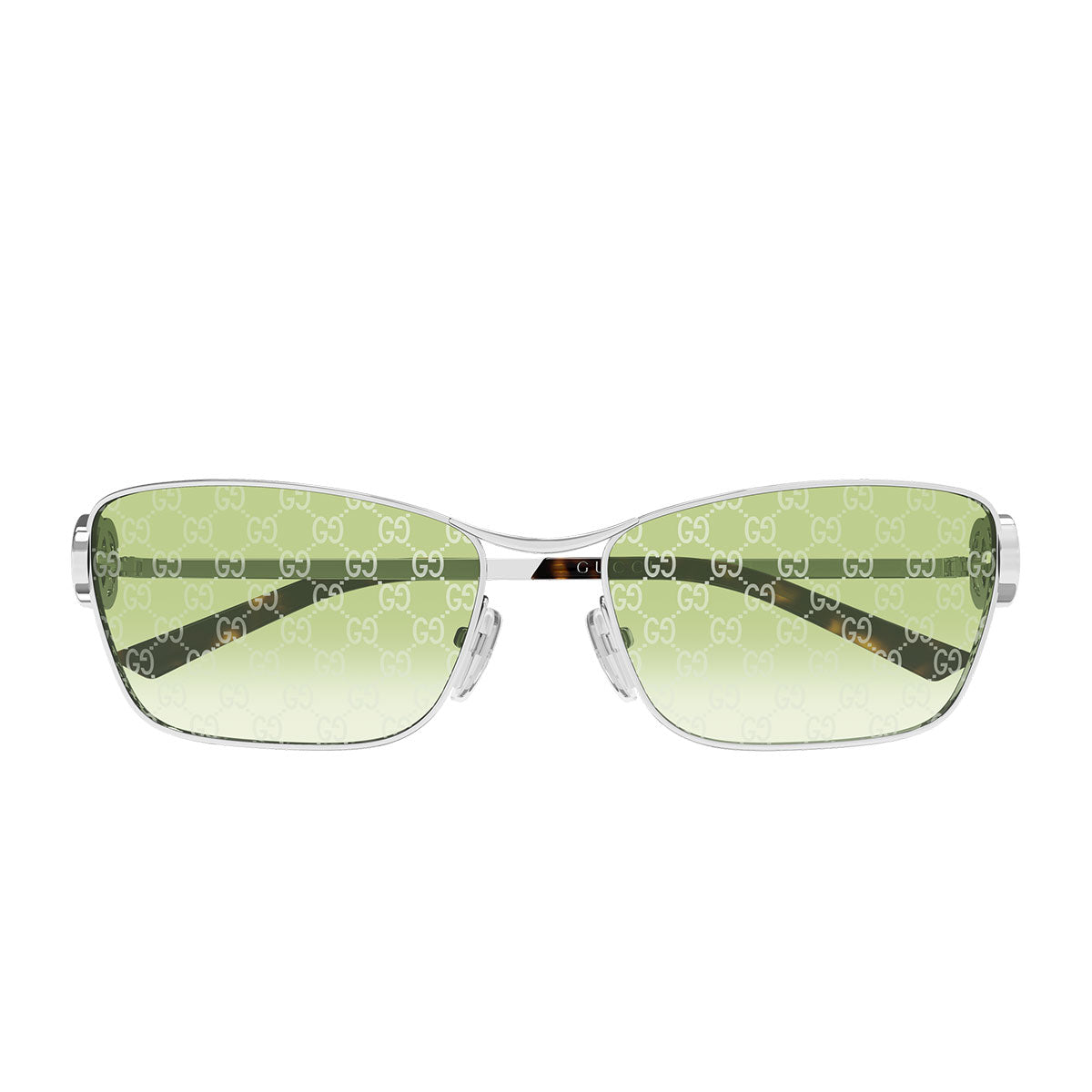 Gucci Occhiali da Sole GG2045S 004 Argento/Verde Donna