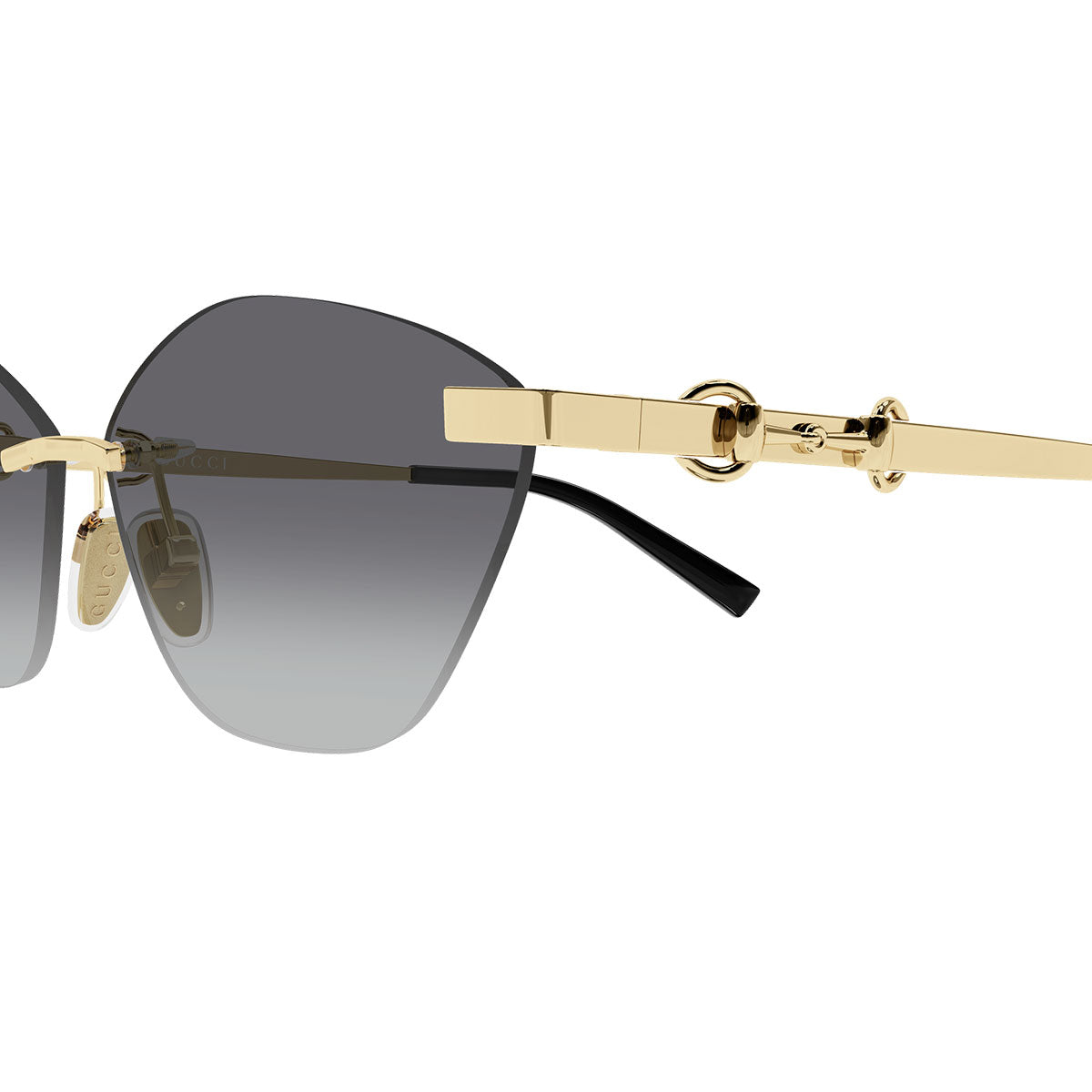 Gucci Occhiali da Sole GG2050S 002 Oro Nero/Grigio Sfumato Donna