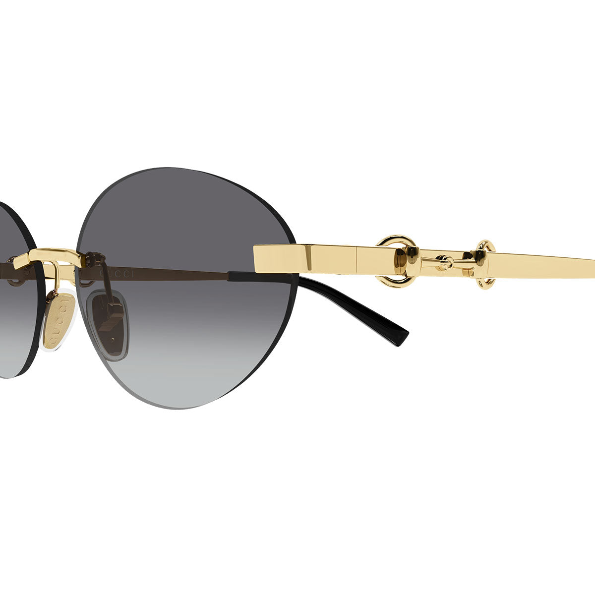 Gucci Occhiali da Sole GG2051S 002 Oro Nero/Grigio Sfumato Donna