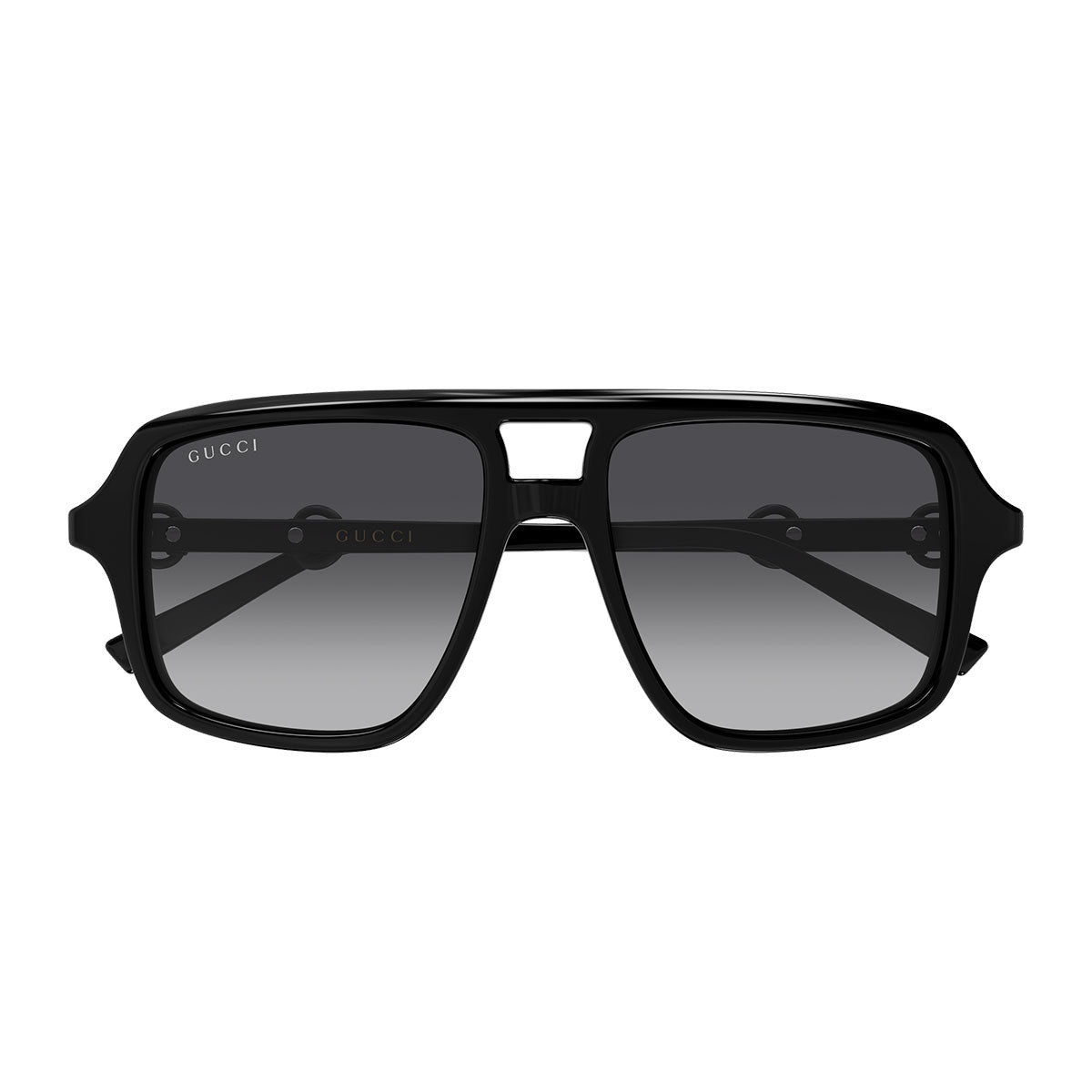 Gucci Occhiali da Sole GG2052S 011 Nero Argento/Grigio Sfumato Donna