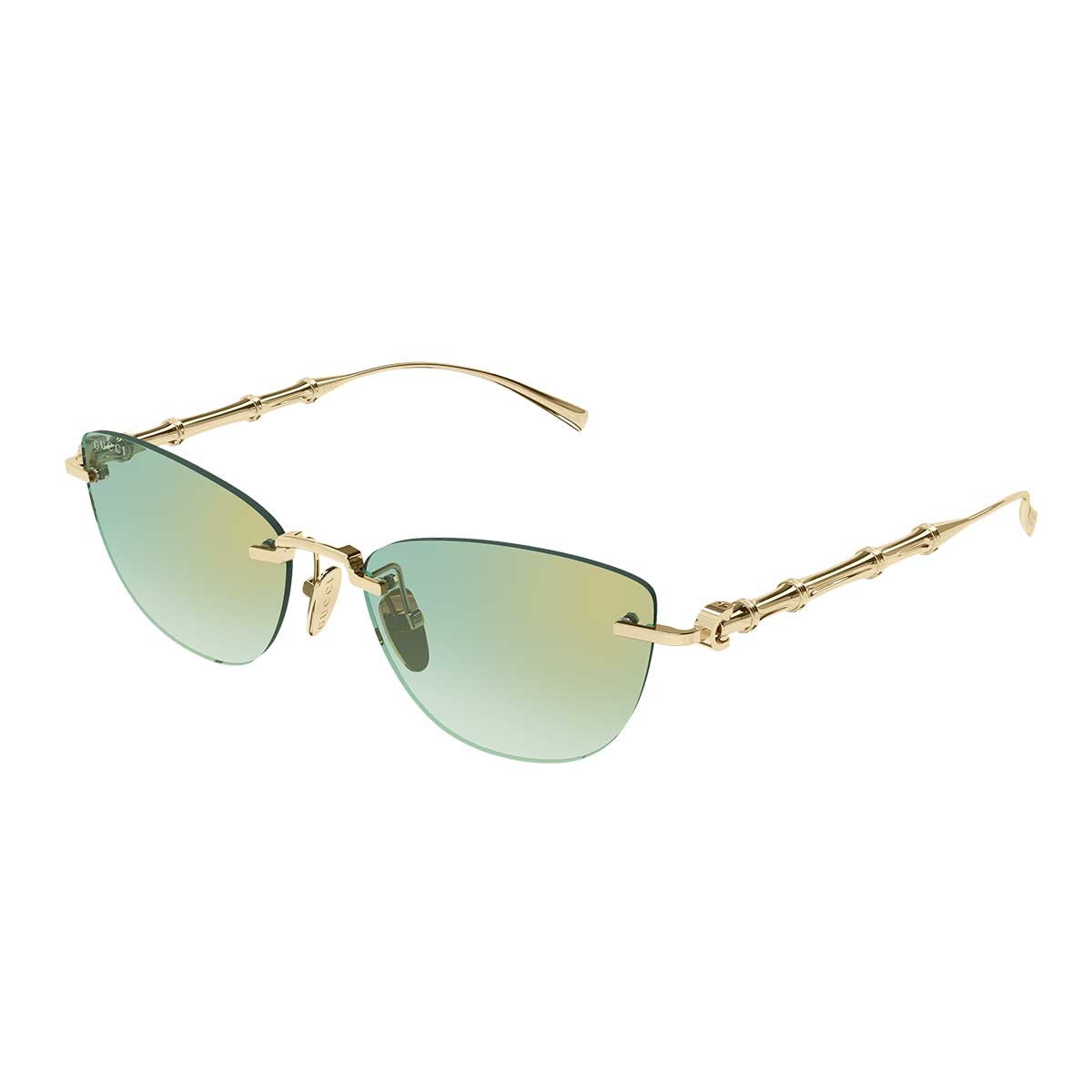 Gucci Occhiali da Sole GG2063S 003 Oro/Verde Donna 2