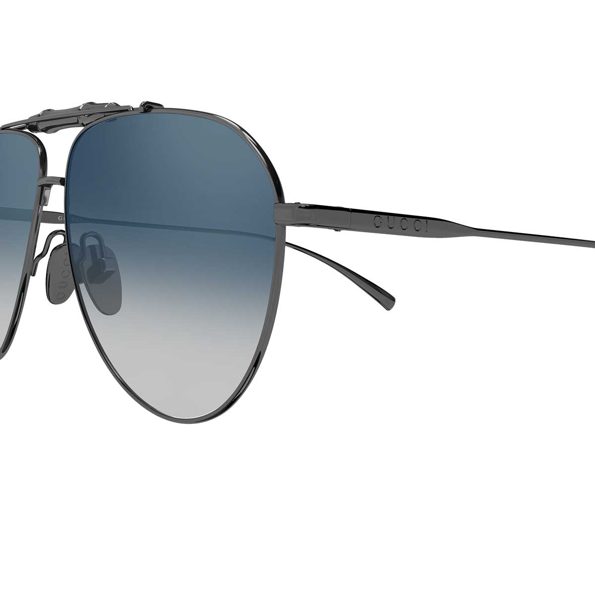 Gucci Occhiali da Sole GG2064S 003 Rutenio/Blu Uomo