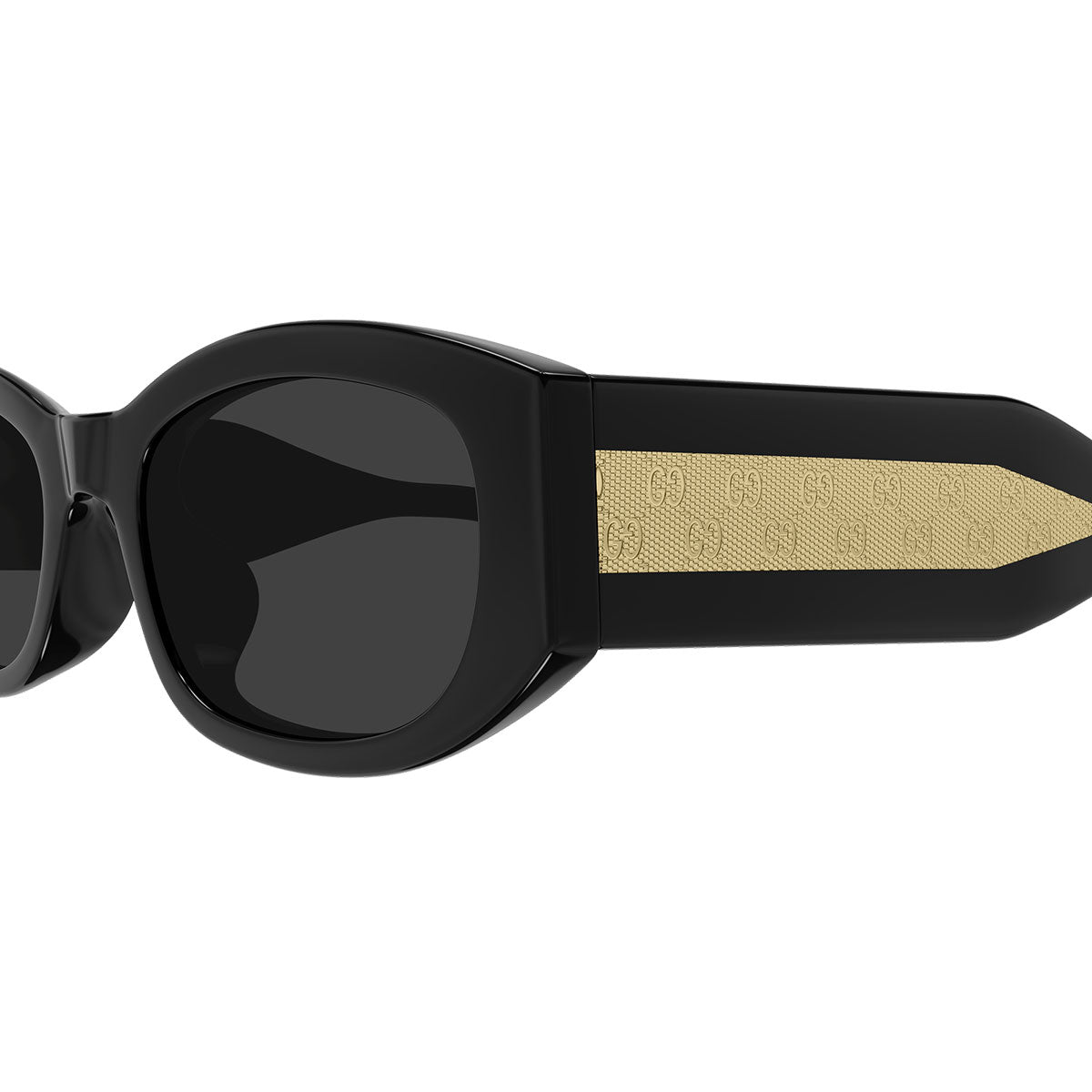 Gucci Occhiali da Sole GG2068SA 001 Nero Oro/Grigio Donna