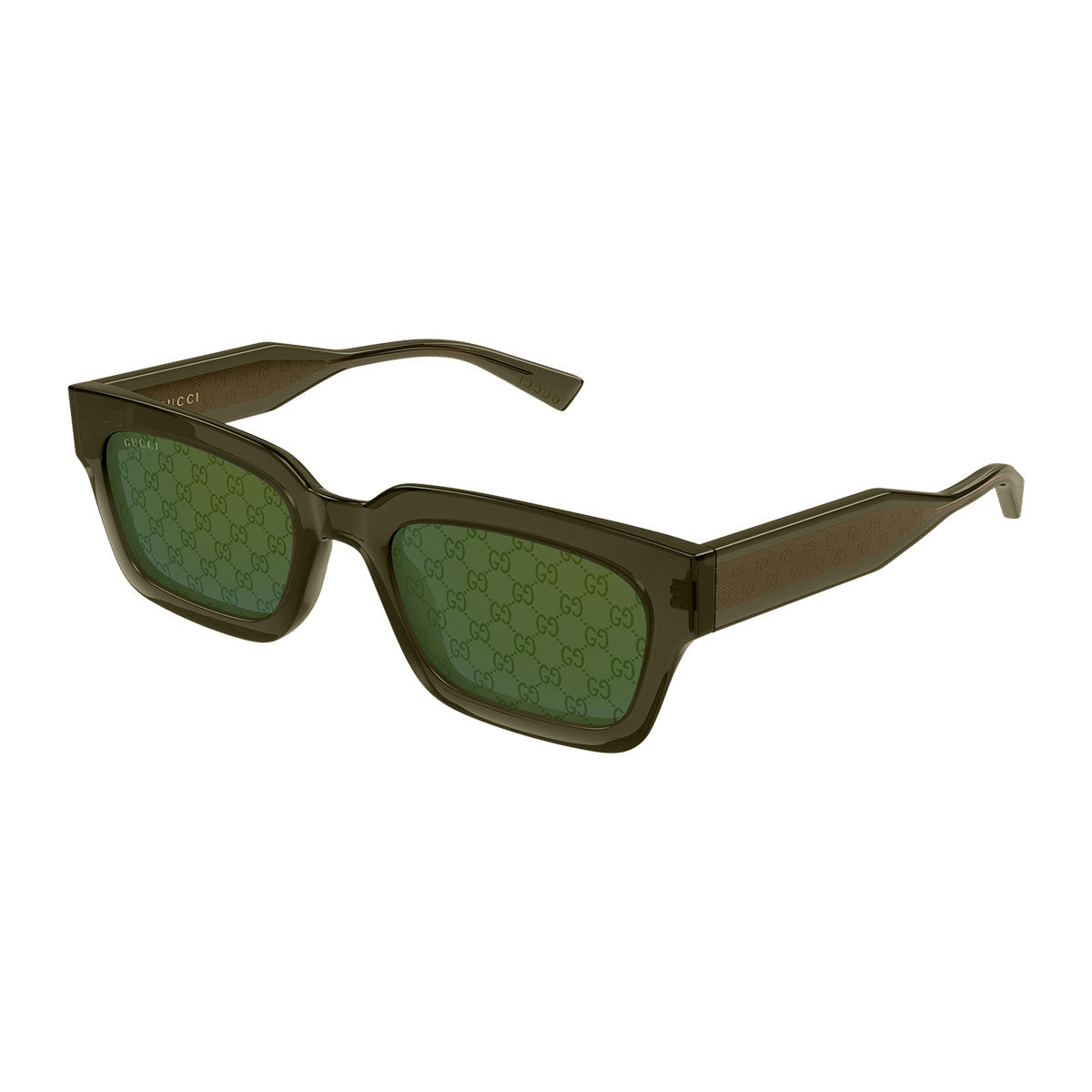 Gucci Occhiali da Sole GG2069S 004 Verde/Verde Monogram Uomo