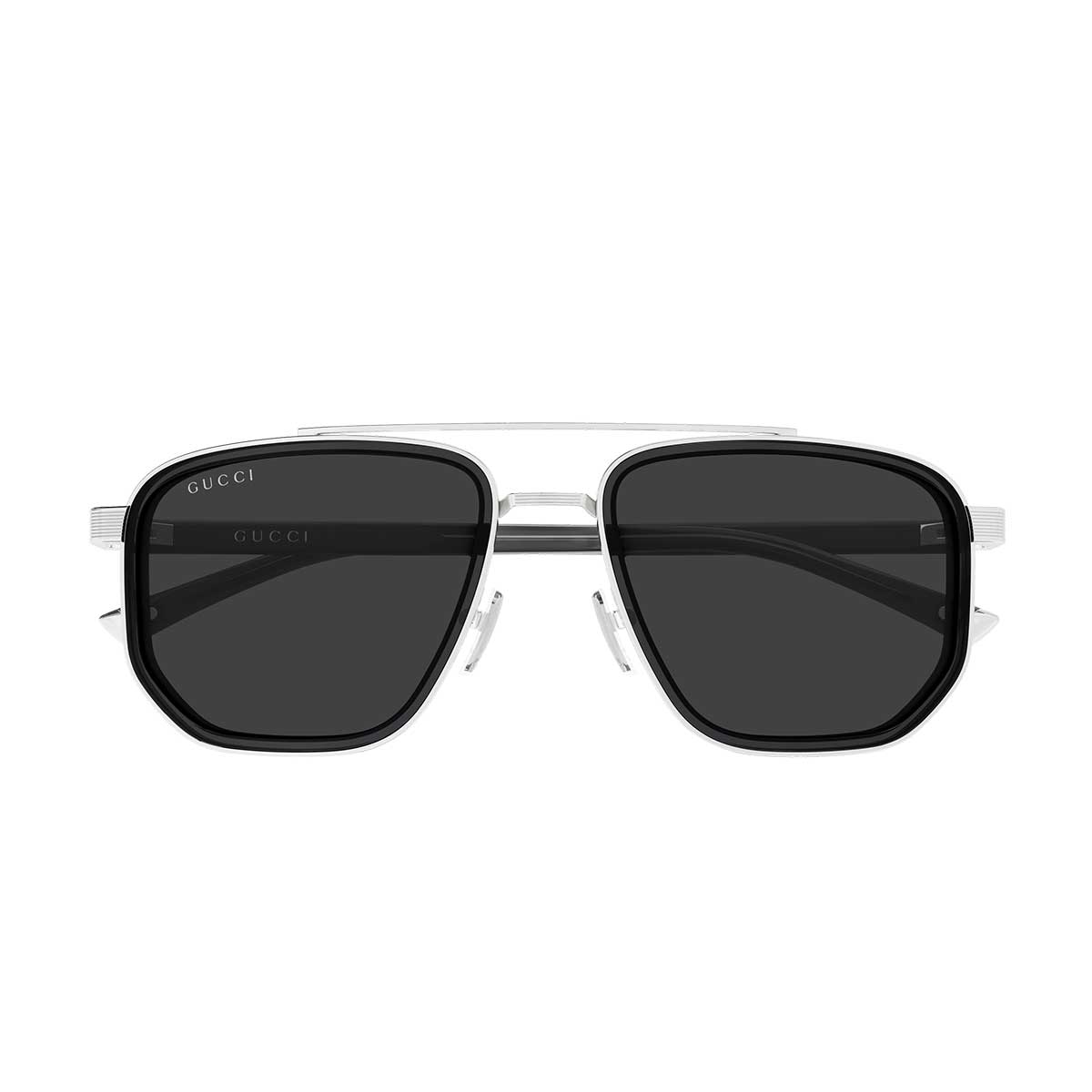 Gucci Occhiali da Sole GG2073S 001 ArgentoGrigio/Grigio Uomo