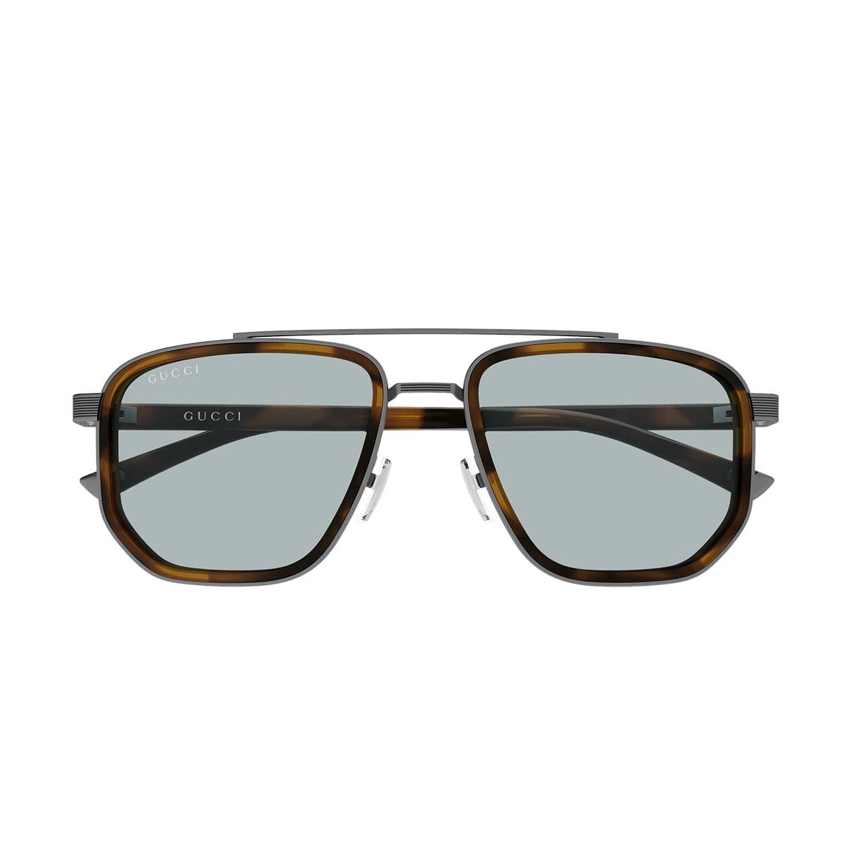 Gucci Occhiali da Sole GG2073S 002 RutenioMarrone/Blu Uomo