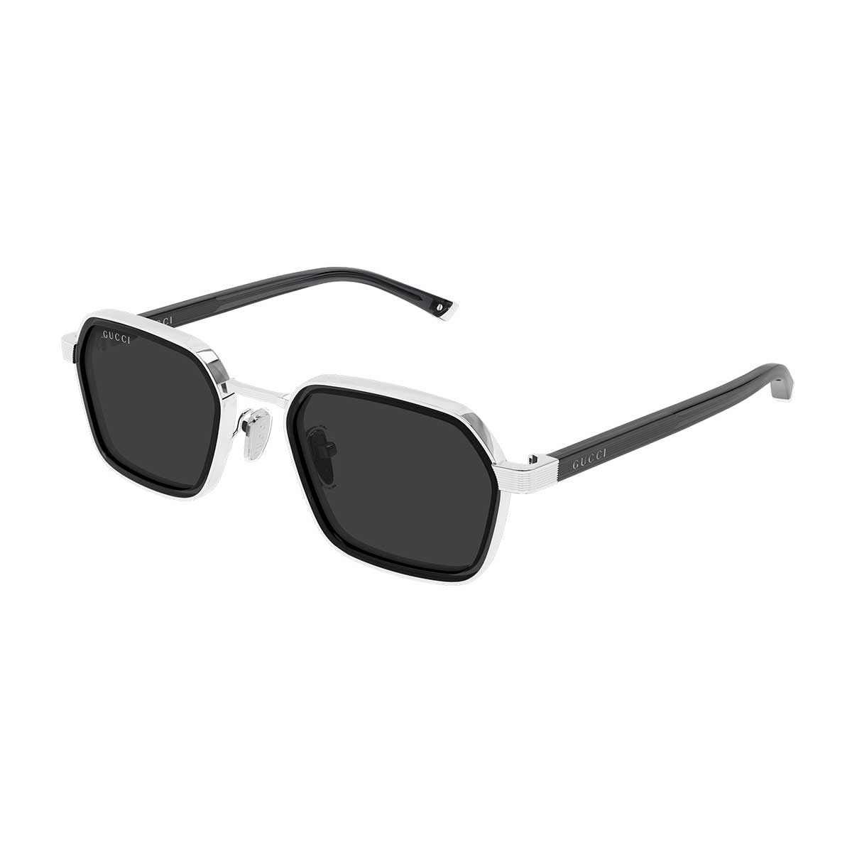 Gucci Occhiali da Sole GG2074S 001 ArgentoGrigio/Grigio Uomo