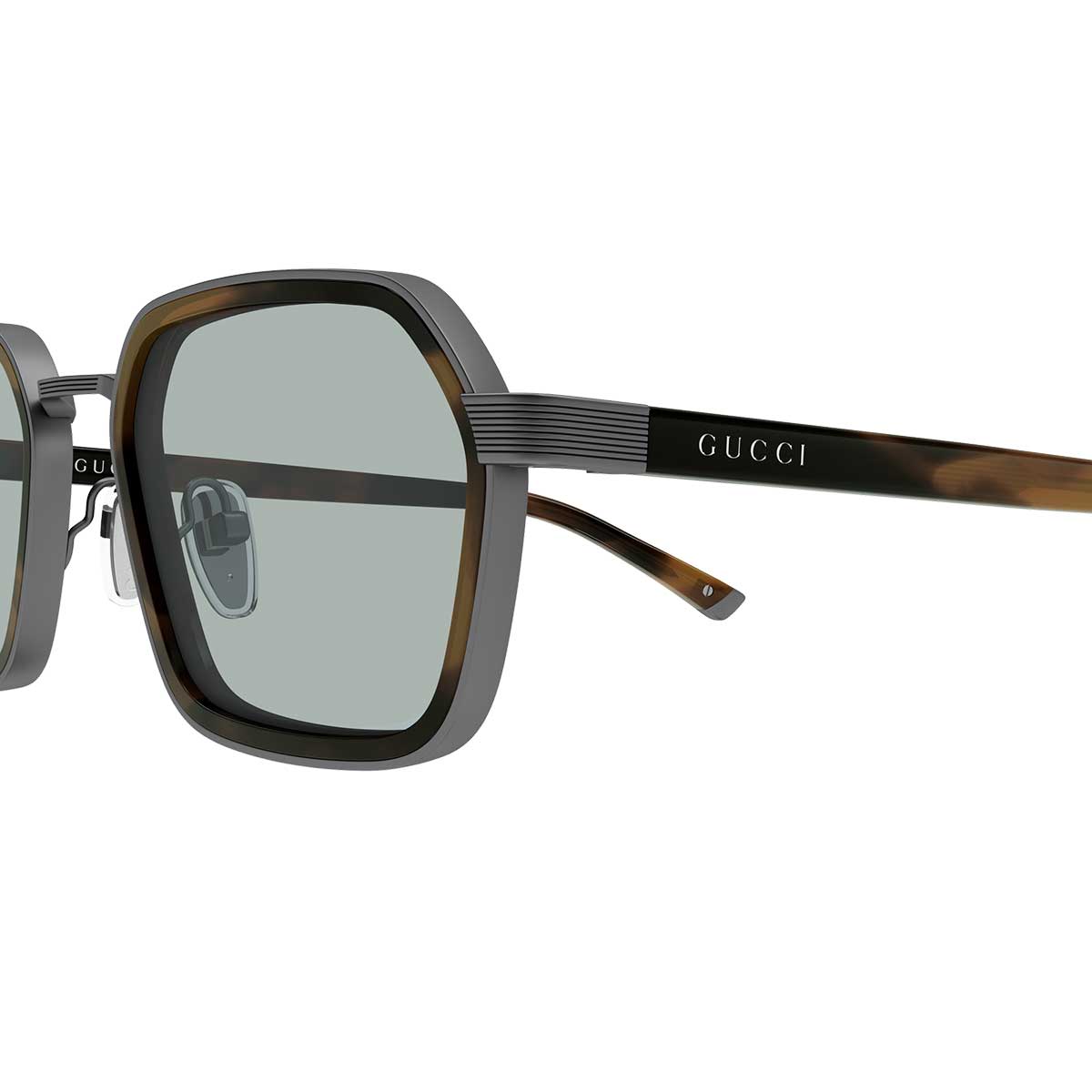 Gucci Occhiali da Sole GG2074S 002 RutenioMarrone/Blu Uomo