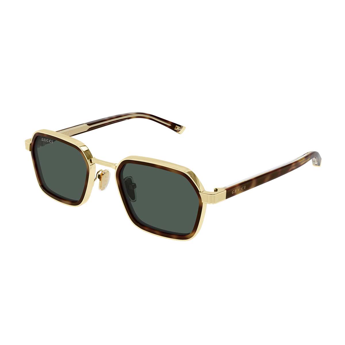 Gucci Occhiali da Sole GG2074S 003 OroMarrone/Verde Uomo