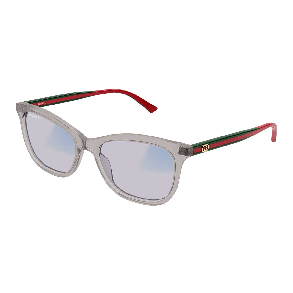 Gucci Occhiali da Sole GG2117S 001 GrigioVerde/Trasparente Donna Fotocromatici 3