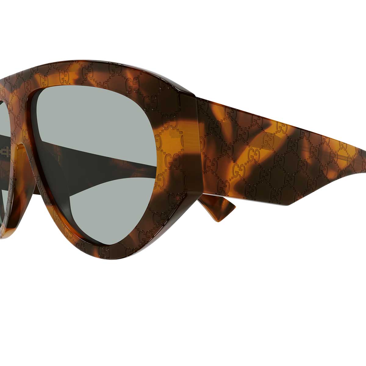 Gucci Occhiali da Sole GG2128S 003 Marrone/Verde Uomo