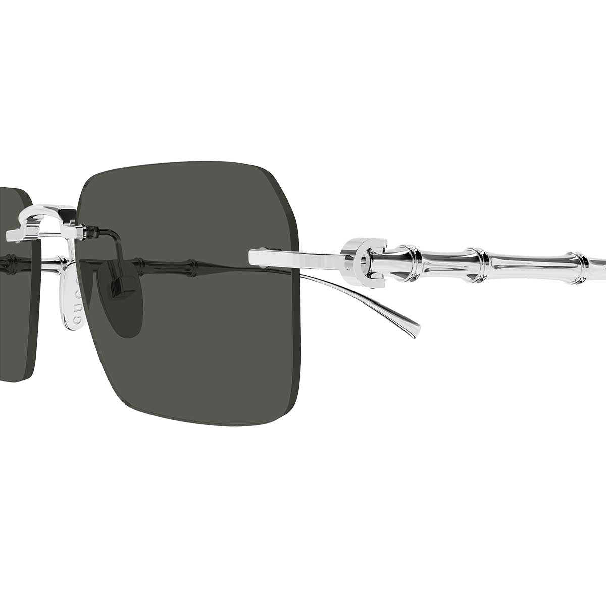 Gucci Occhiali da Sole GG2154S 001 Argento/Grigio Uomo