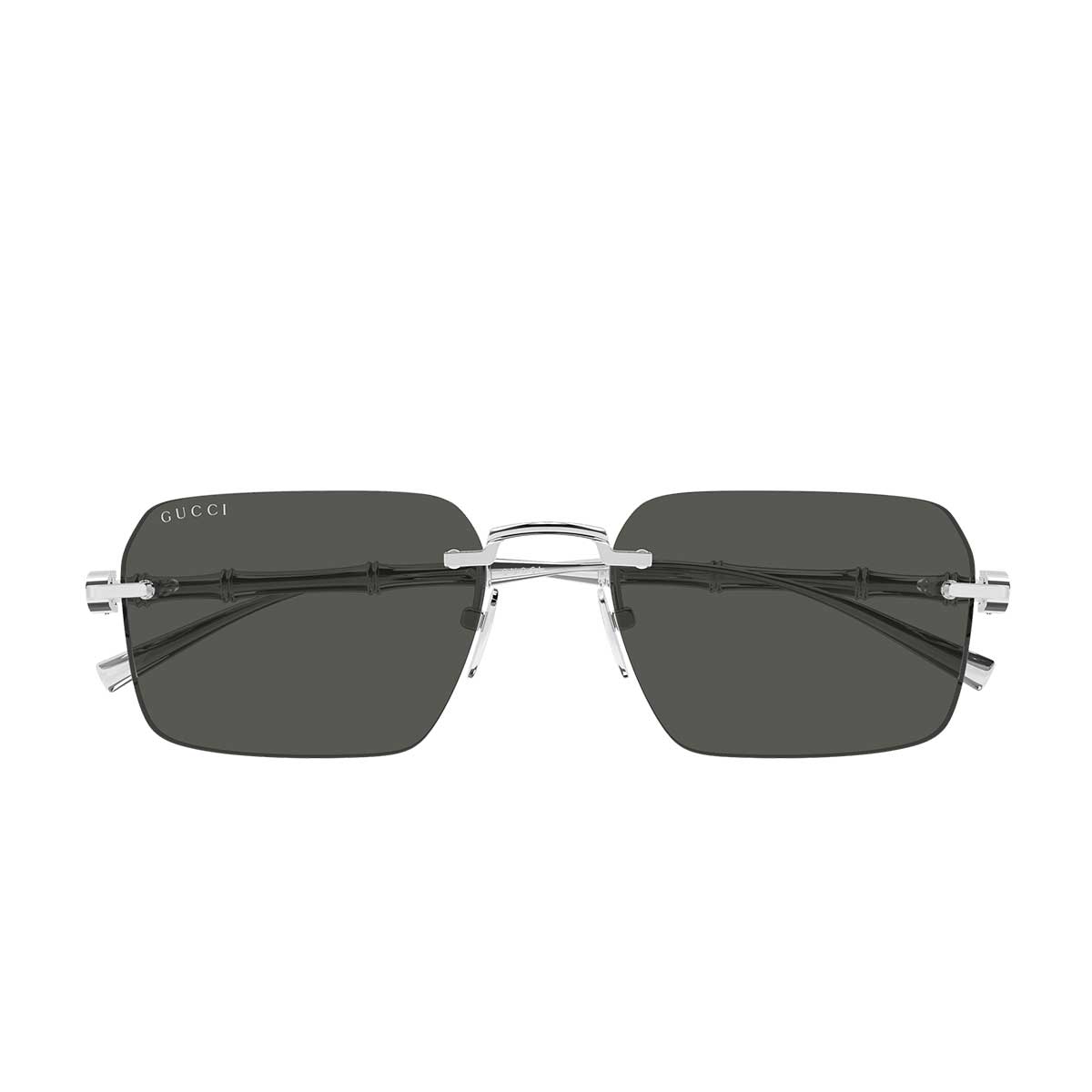 Gucci Occhiali da Sole GG2154S 001 Argento/Grigio Uomo