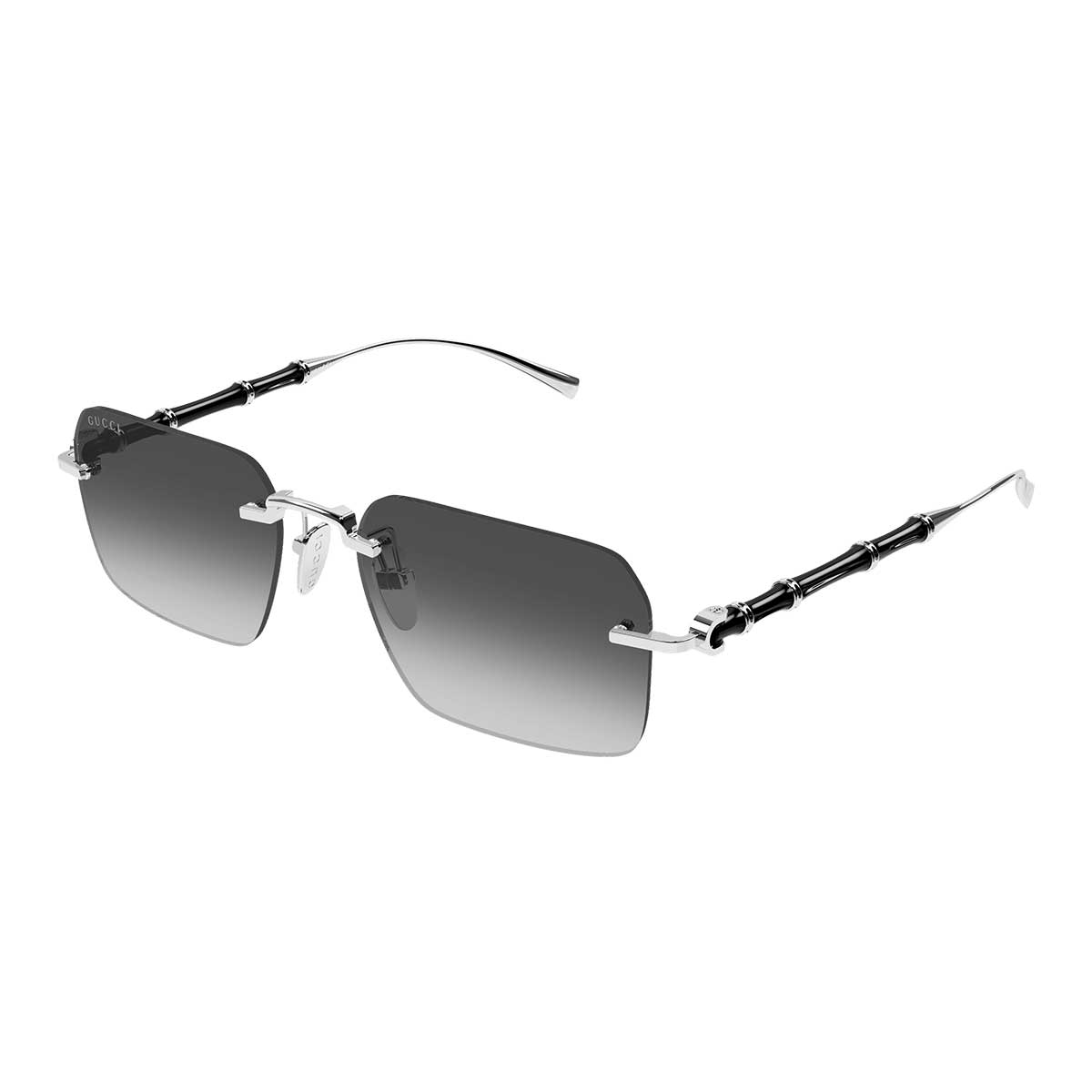 Gucci Occhiali da Sole GG2154S 002 Argento/Grigio Uomo