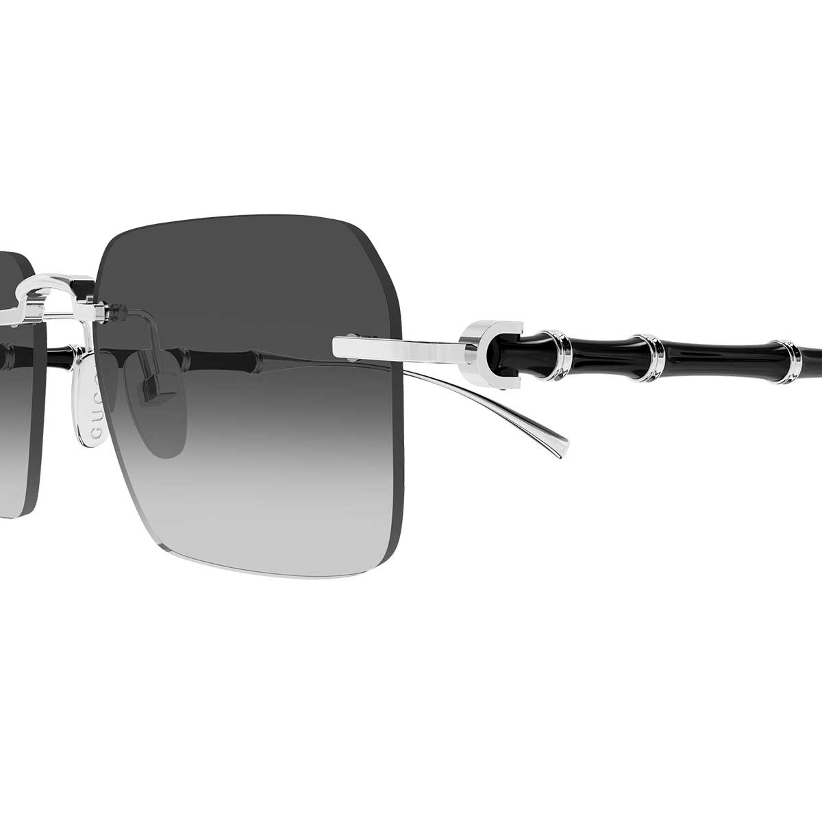 Gucci Occhiali da Sole GG2154S 002 Argento/Grigio Uomo