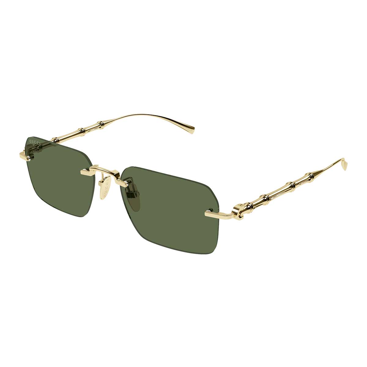 Gucci Occhiali da Sole GG2154S 003 Oro/Verde Uomo