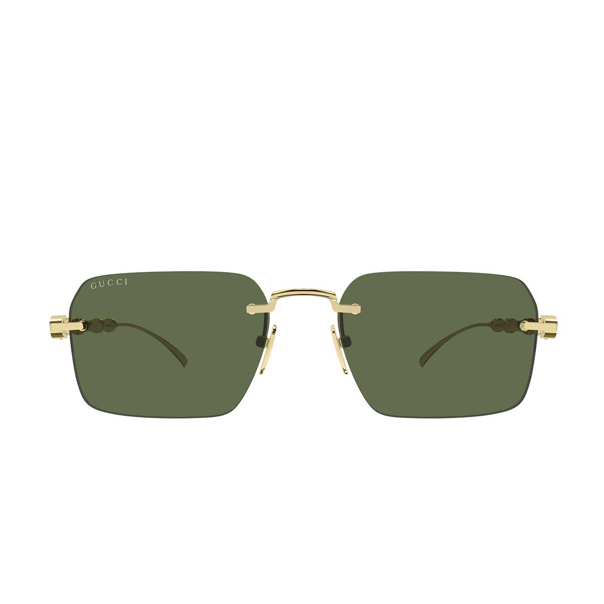 Gucci Occhiali da Sole GG2154S 003 Oro/Verde Uomo