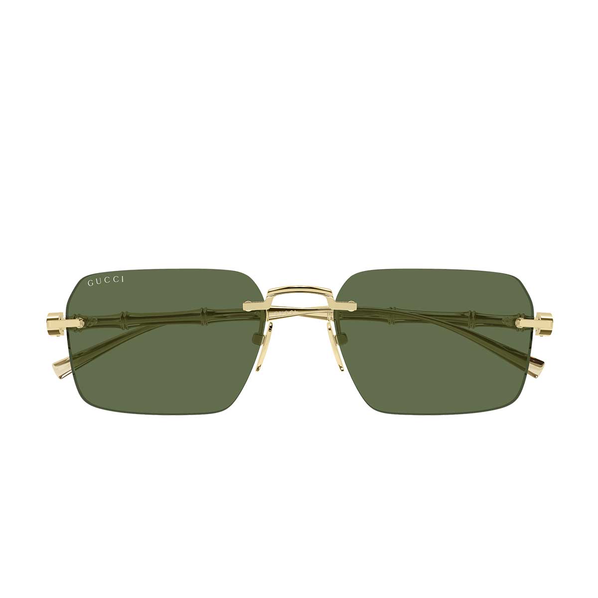 Gucci Occhiali da Sole GG2154S 003 Oro/Verde Uomo