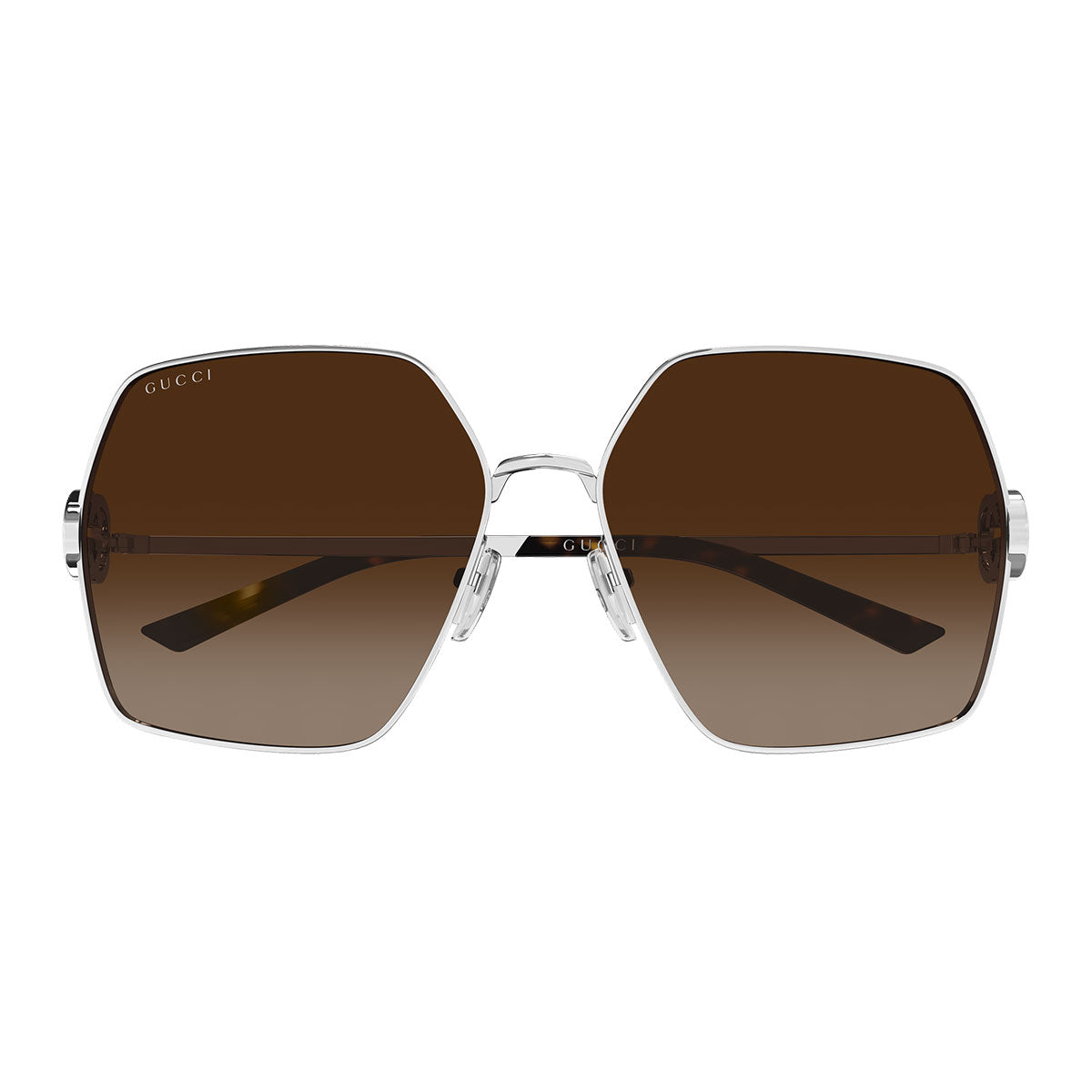 Gucci Occhiali da Sole GG2163S 003 Argento/Marrone Donna