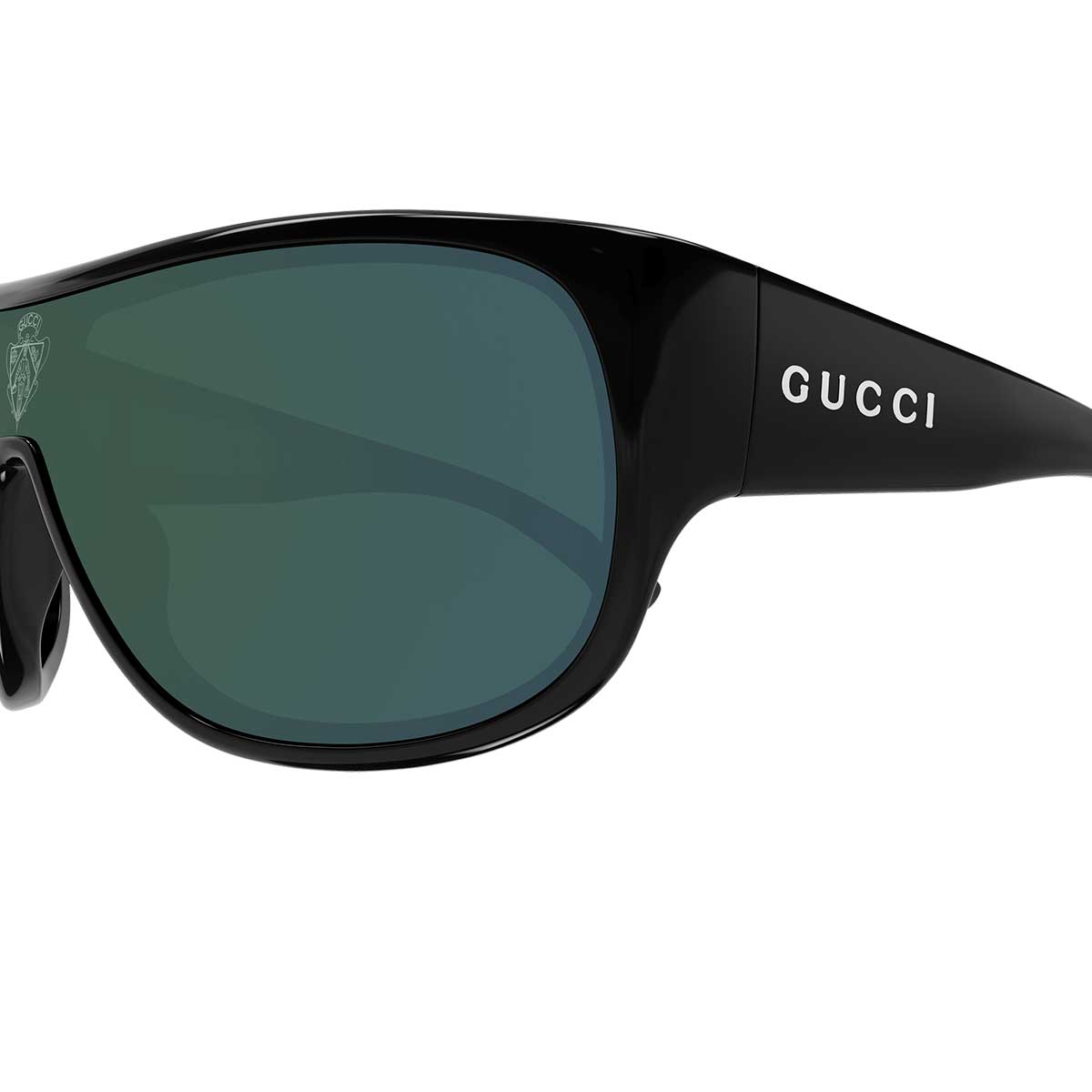 Gucci Occhiali da Sole GG2168S 007 Nero/Verde Uomo