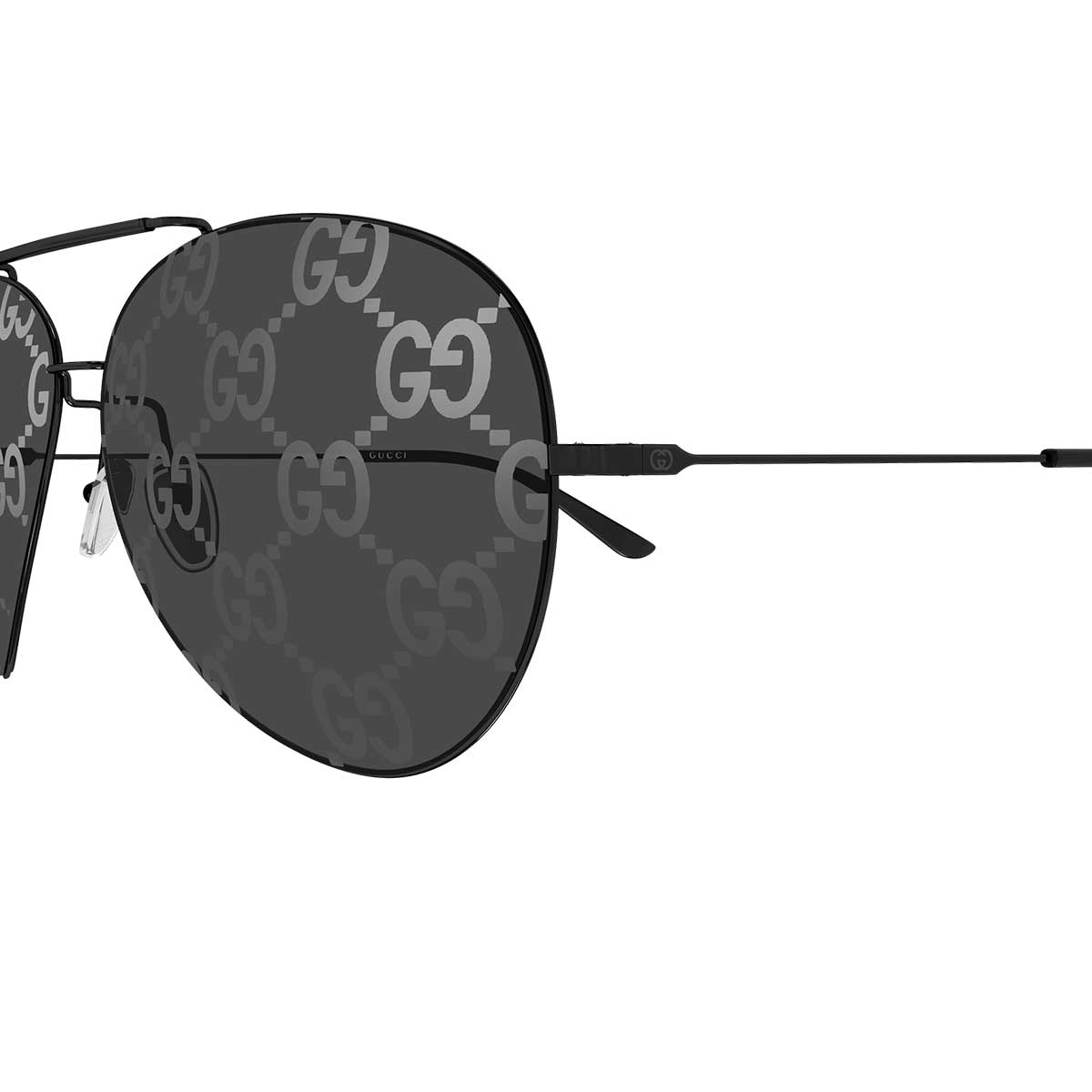Gucci Occhiali da Sole GG2172S 002 Nero/Grigio Fumo Uomo
