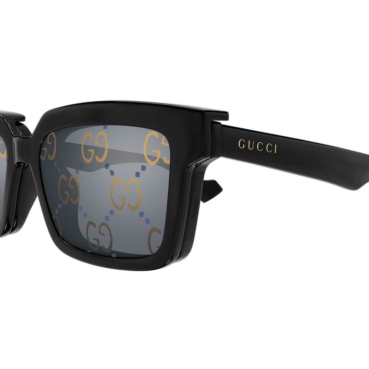 Gucci Occhiali da Sole e Vista GG1543S 001 Nero/Trasparente con Clip Unisex 7