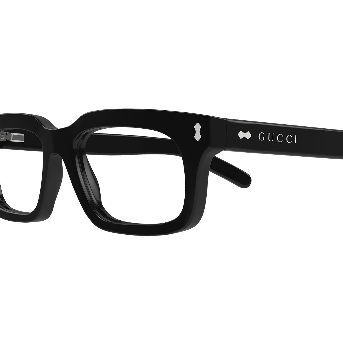 Gucci Occhiali da Sole e da Vista GG1711S 001 con Clip Nero/Trasparente Unisex 5