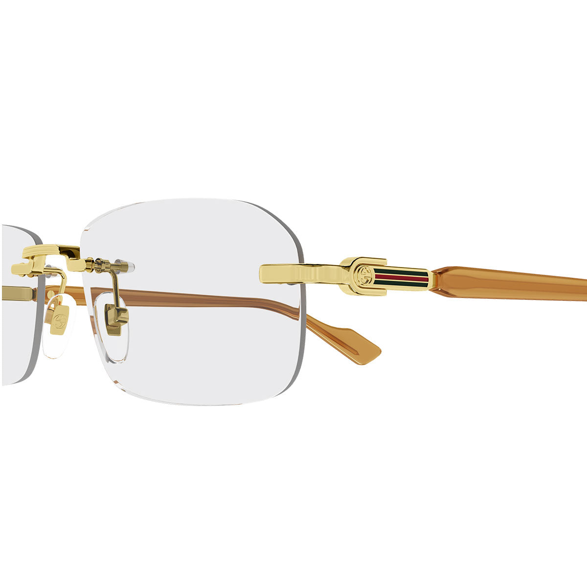 Gucci Occhiali da Vista GG1221O 006 Oro Giallo/Trasparente Uomo