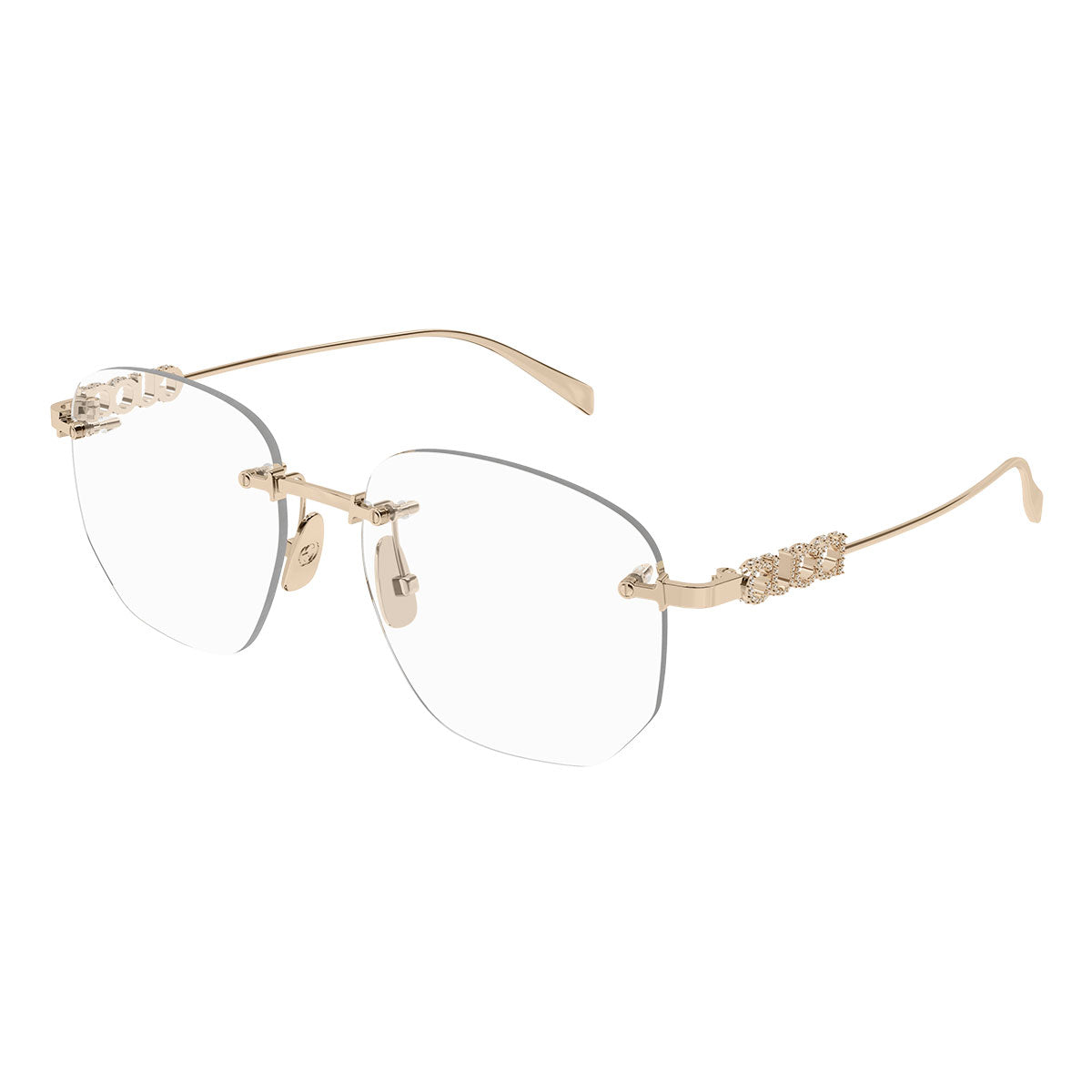Gucci Occhiali da Vista GG1806O 003 Oro Rosa/Trasparente Donna